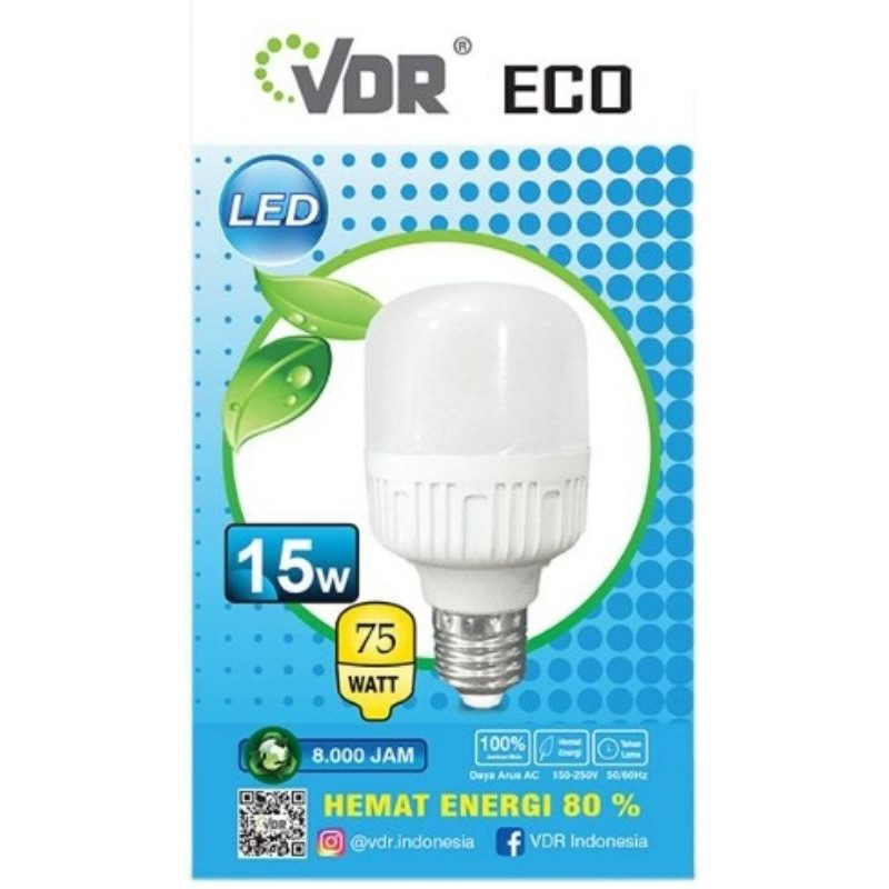 Bohlam LED VDR / Lampu LED VDR 15 Watt / LAMPU LED VDR ECO BRIGHGT / Lampu LED Bulb Murah  15 W VDR