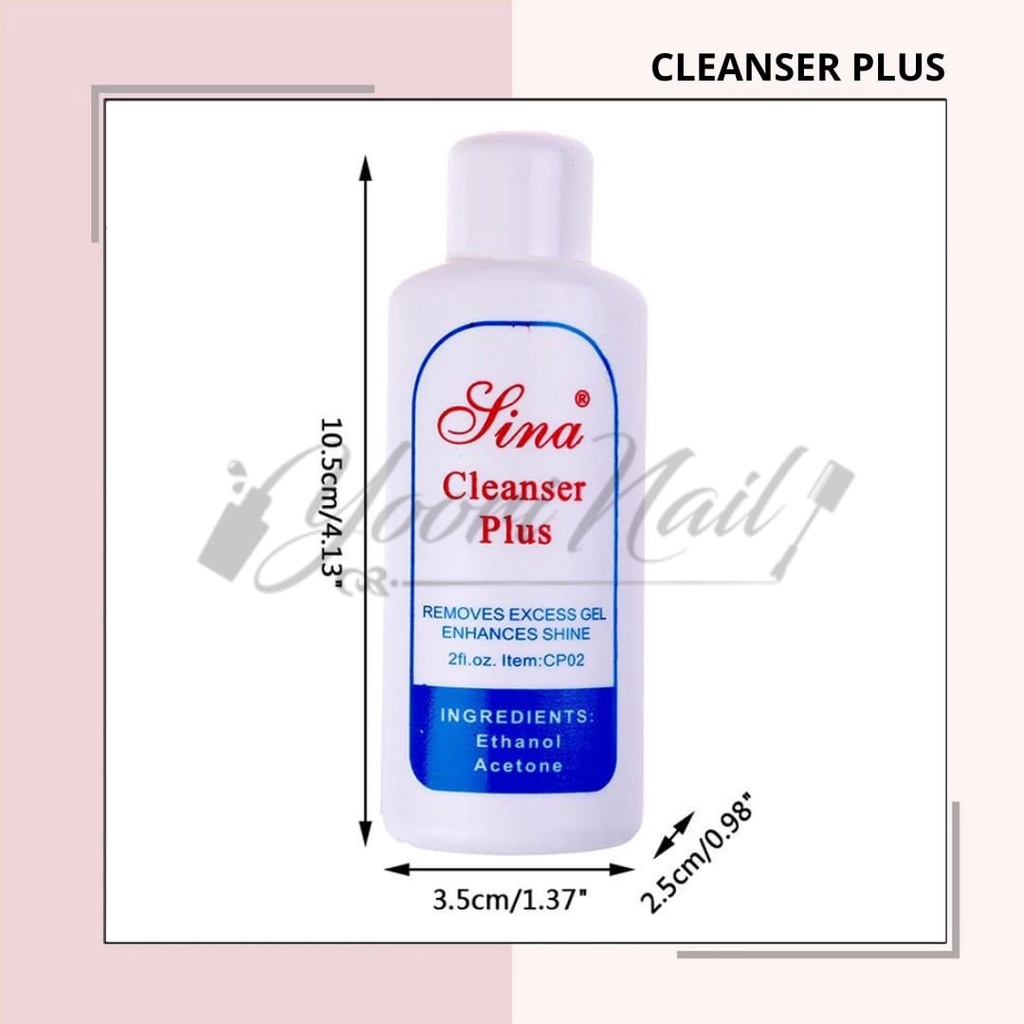 Cleanser plus cairan pembersih uv gel nail art dan kuas