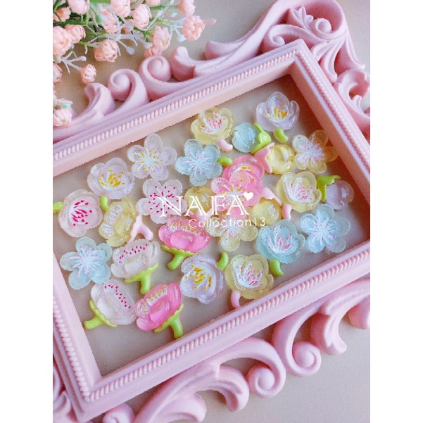 (10pcs) Clay bening korean flowers