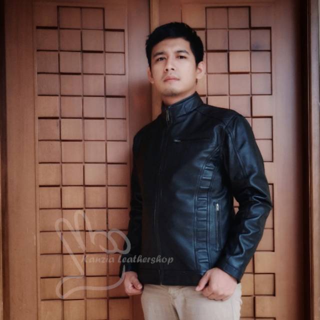 Jaket kulit asli