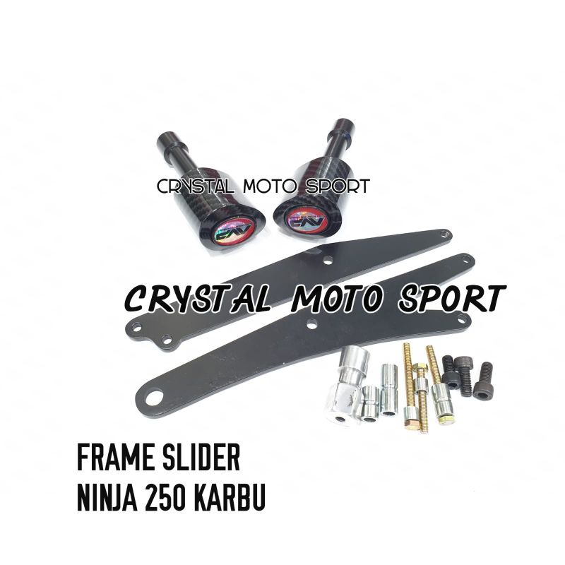 pelindung body ninja 250 karbu frame slider body ninja 250R model rng