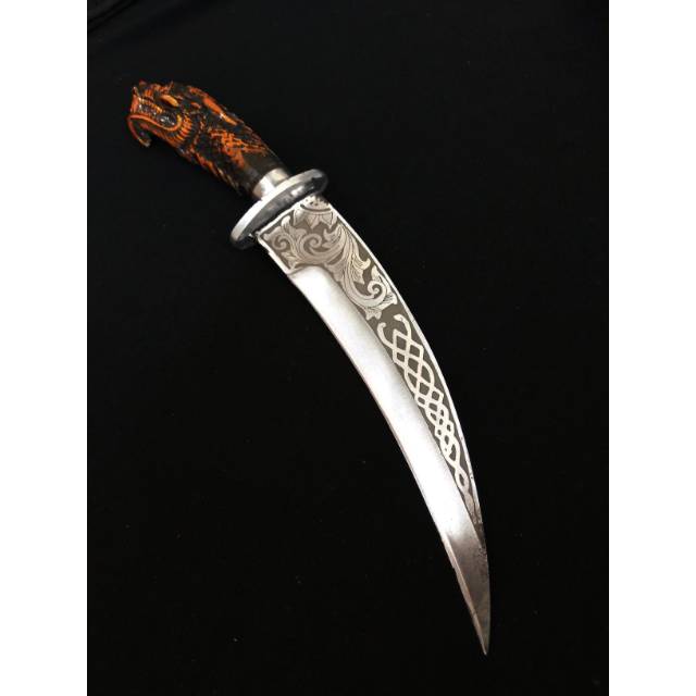Pisau pemburu custom batik timbul pisau koleksi baja per (COD)
