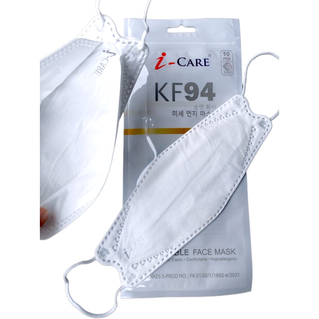 Masker ICARE KF94 5PLY Hygenic Ziplock Bag isi10pcs 3D Premium Quality