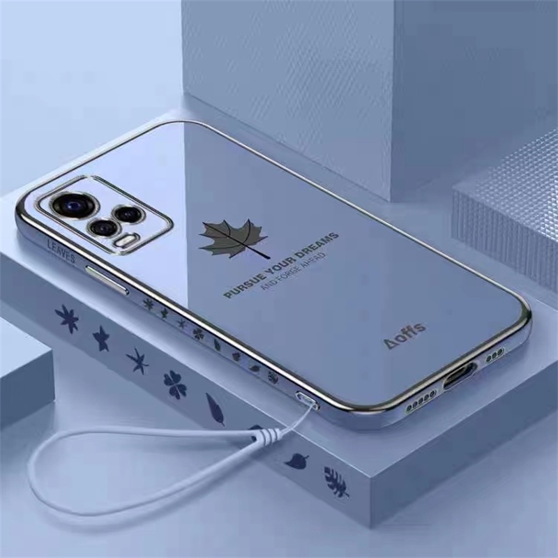 Case Motif Daun Maple Untuk Vivo V20 V21 Y51 2020 Y15S 2021 Y33S Y21 Y21S Y21S Y91 Y83 Y17 Y12 Y15 Y11 Y12i Y20s Y20s Y20s Y20s Y20s Y20s Y20s Y20