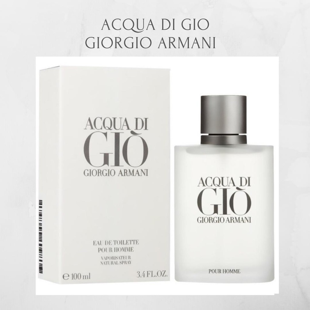 Parfum Pria Giorgio Armani Acqua Di Gio 100ml Shopee Indonesia