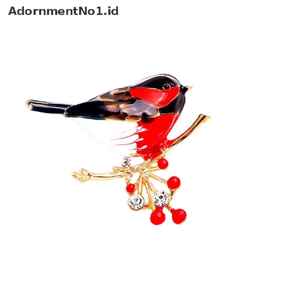 (AdornmentNo1) Bros Pin Enamel Bentuk Burung Untuk Hadiah / Perhiasan Wanita