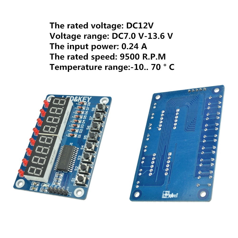 ♢[Ready stock/cod]♢ Modul Display 8 Bit tm1638 Digital LED 8-Bit Untuk AVR Arduino ARM