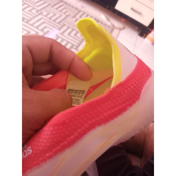 adidas X speedflow +Meteorite solar red ukuran 39 1/3