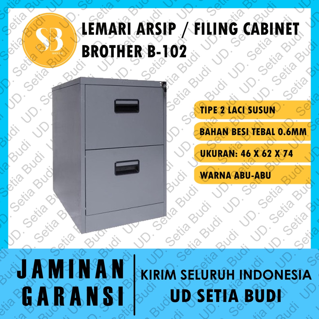 Filing Cabinet Lemari Arsip Besi Brother B-102