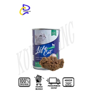 LIFE CAT KALENG 400GR 1 DUS ISI 24PCS INSTANT/SAMEDAY