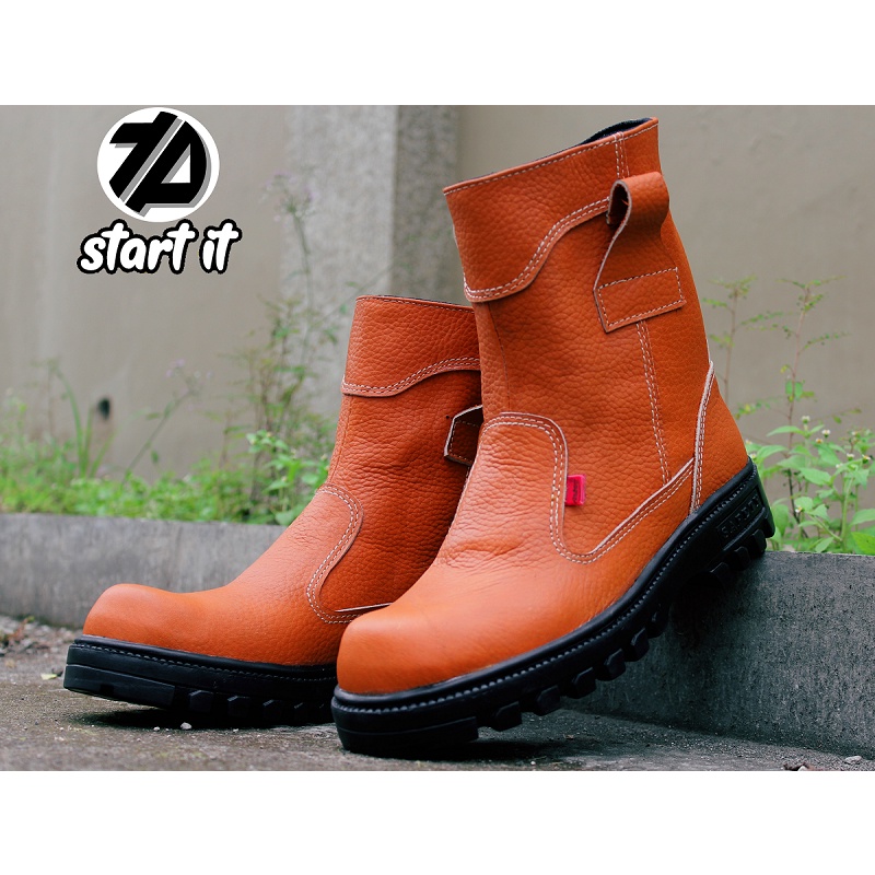 Sepatu safety boot king arthur kulit sapi asli original arboo SEPATU PROYEKAN