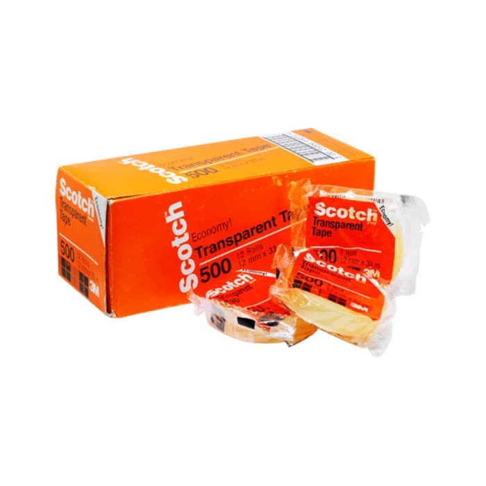 

Produk Selotip / Isolasi Scotch 500 Bening 12X33 / 12Mm X 33M Terlaris
