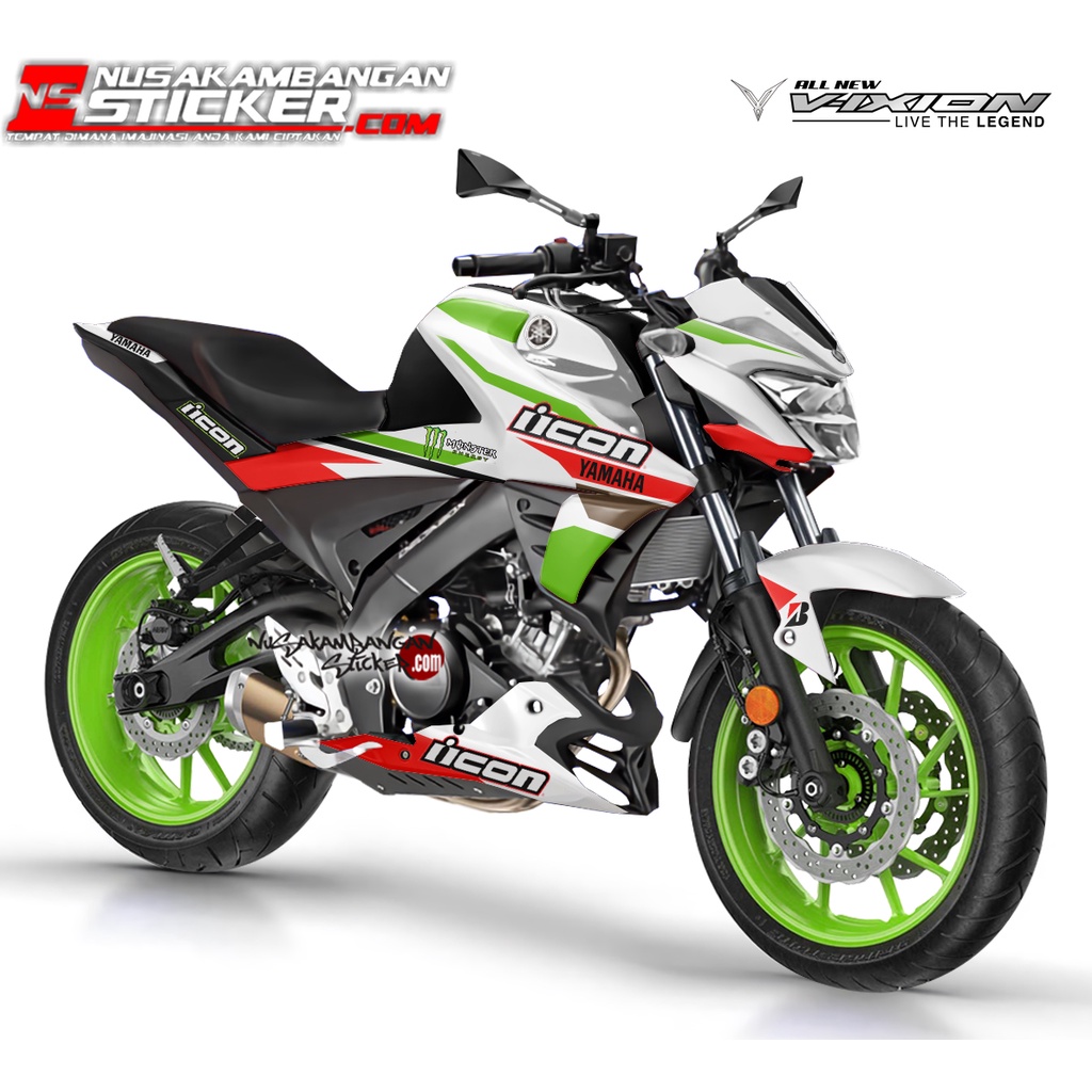 Stiker VIXION R ICON HIJAU GRAFIS HIJAU