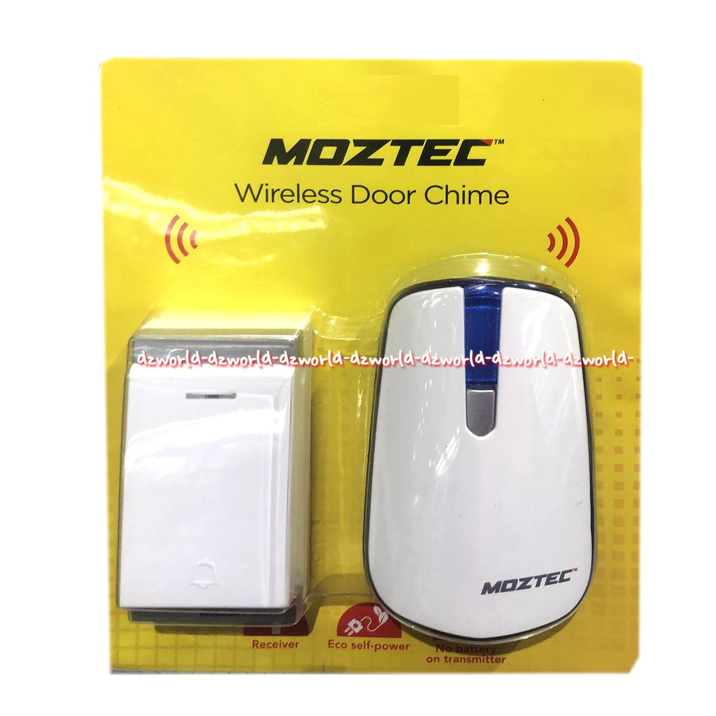 Moztec Wireless Door Chime 1 Bell Tanpa Kabel Wairles Bel Pintu Wireless Bel Pagar  I-click I-Klic iKlic Iklik