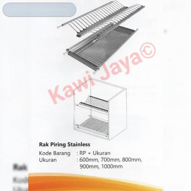 Rak Piring  Gantung Tatakan Lemari  Kitchen Set Stainless  