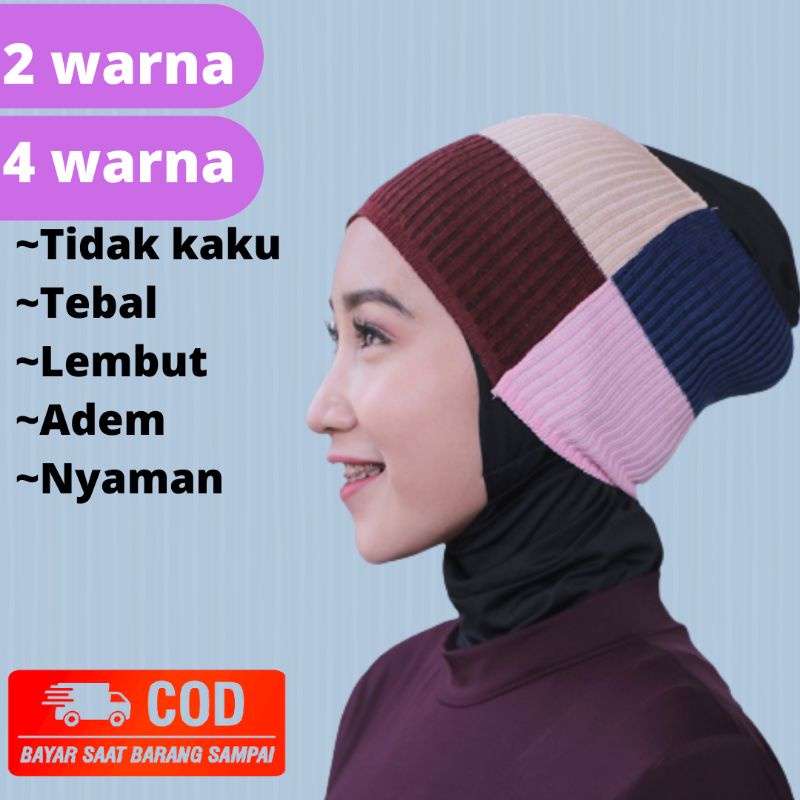 Ciput rajut premium inner hijab uniqlo umama lusinan dalaman jilbab hijab non kerut turki non ninja 