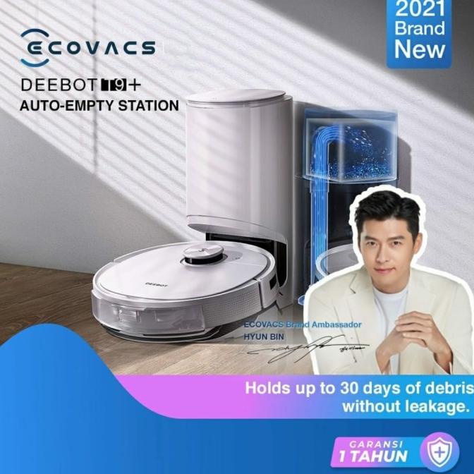 Combo Ecovacs DEEBOT OZMO T9 Plus Auto Empty Station Robot Vacuum Termurah
