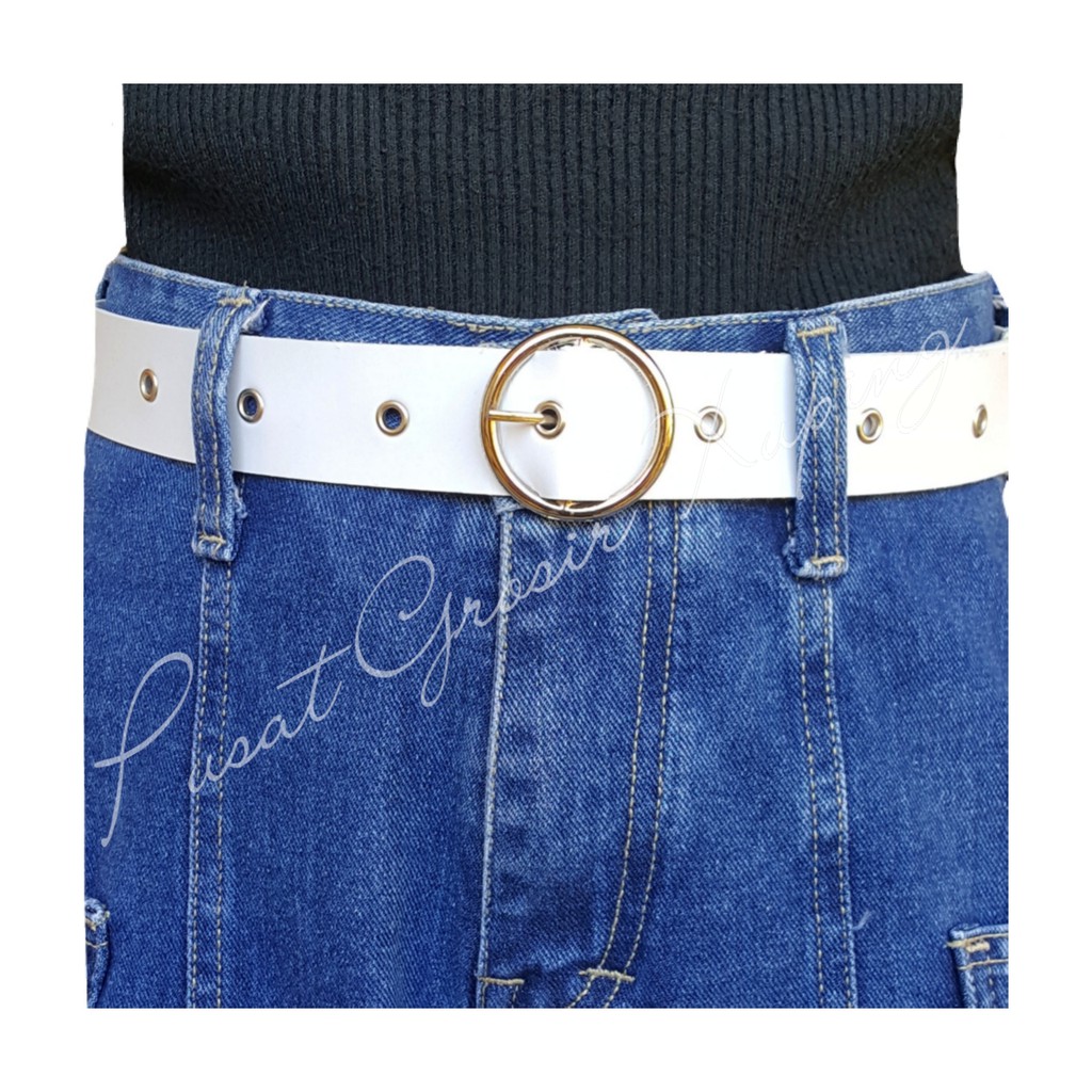 PGX Ring Belt Korea Ikat Pinggang Wanita Sabuk Gesper - IP048
