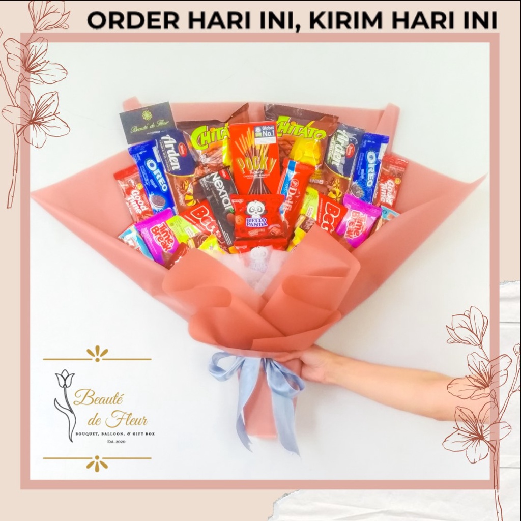 

PREMIUM‼️ (BSL) READY STOCK BUKET SNACK/SNACK BOUQUET/BUKET WISUDA/VALENTINE/ANNIVERSARY/ULANGTAHUN MURAH LARGE
