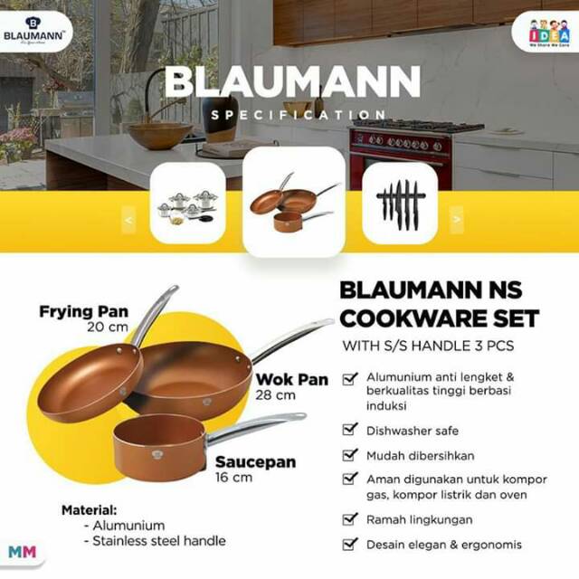 Frypan anti lengket Blaumann NS Cookware Set