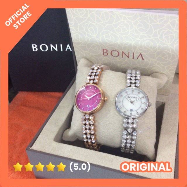 Jam Tangan wanita Bonia BNB10234 diamond swarovski original GARANSI RESMI DIJAMIN 100%