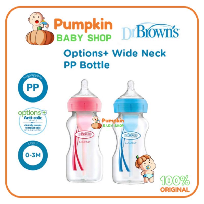 Dr Browns PP Options Plus Wide Neck Bottle - Options Plus Narrow Bottle - Dr Browns botol susu