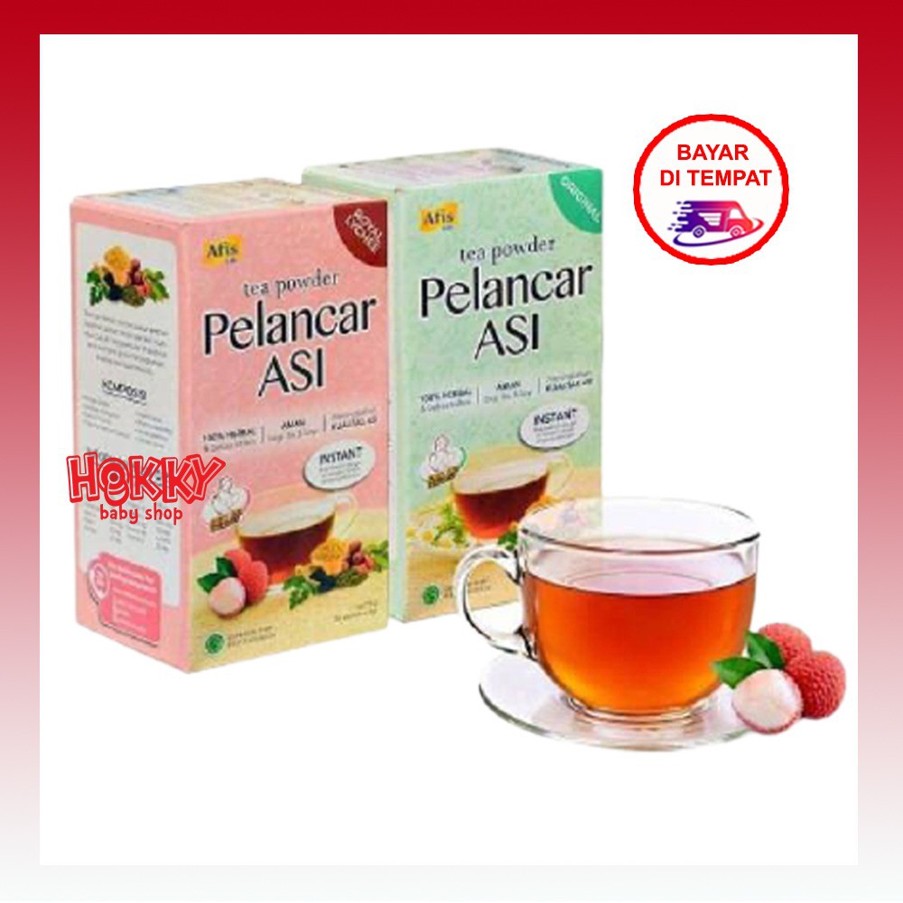 Afis Life Teh Tea Powder Booster Pelancar ASI Isi 20 Sachet