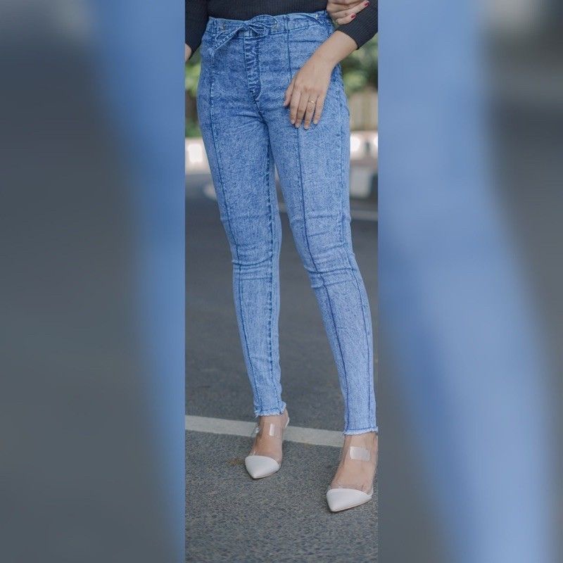 highwaist jeans wanita celana jins cewek kekinian celana wanita murah