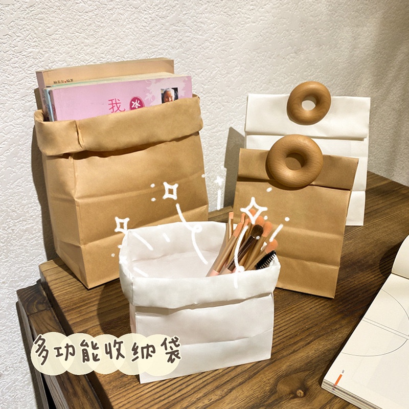 

YCY 9001 Paper Bag Polos Putih & Coklat / Kantong Kertas Bungkus Gorengan Dan Donat