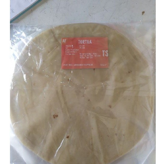 

tortila 23cm kulit kebab isi 20 lembar