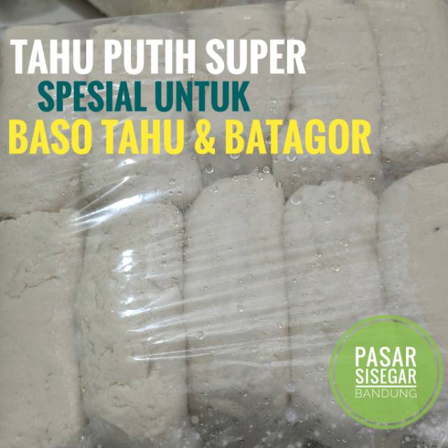 

Tahu Putih Super Spesial untuk Baso Tahu dan Batagor ( isi 10pcs)