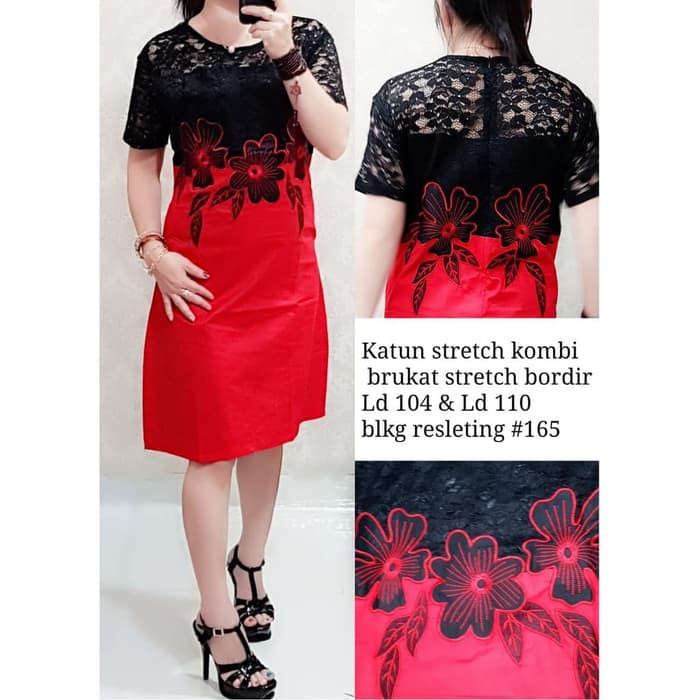 Baju Mini Dress Brukat Minidress Gaun Wanita Murah Brokat Pendek Pesta