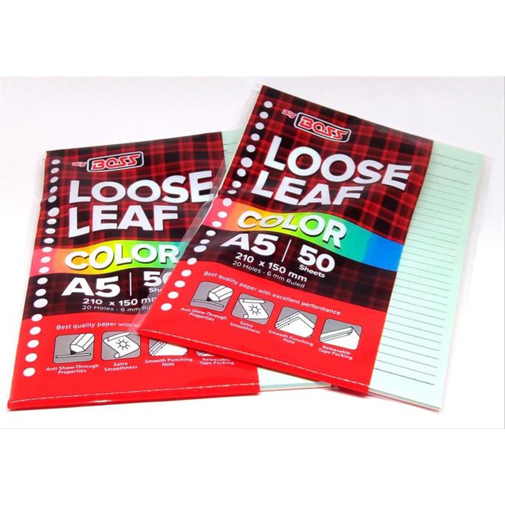 

Big Boss Loose Leaf Warna A5 isi 50