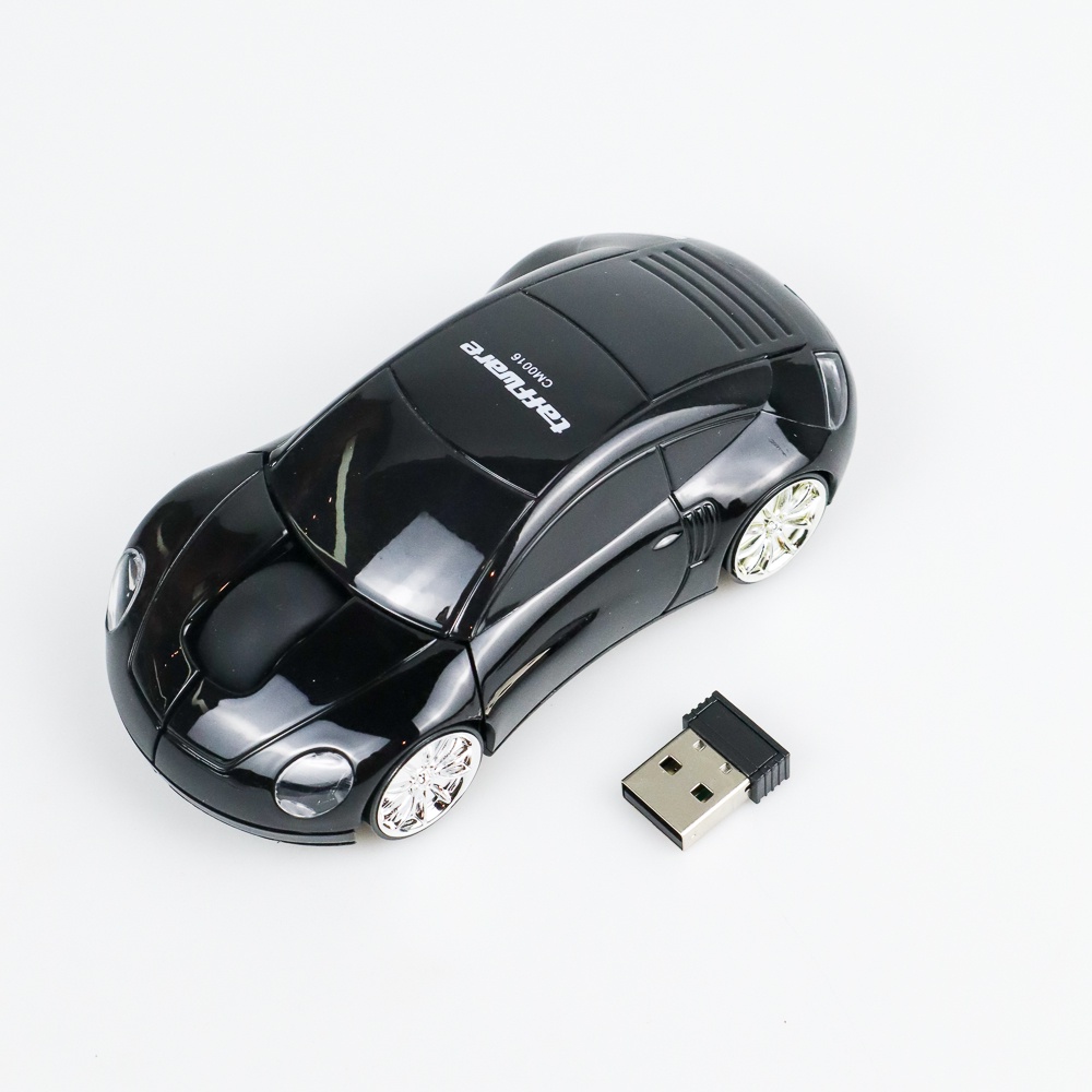 Taffware Wireless Optical Mouse Model Mobil Supercar - CM0016 - Black