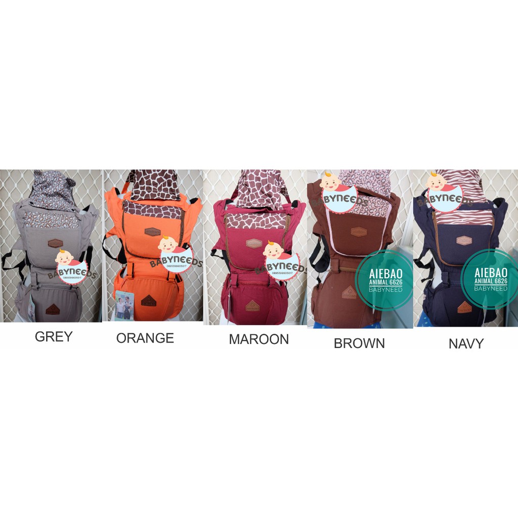 FREE TEETHING PAD&amp;DUSTBAG Hipseat Aiebao Animal Hipseat aiebao 6626