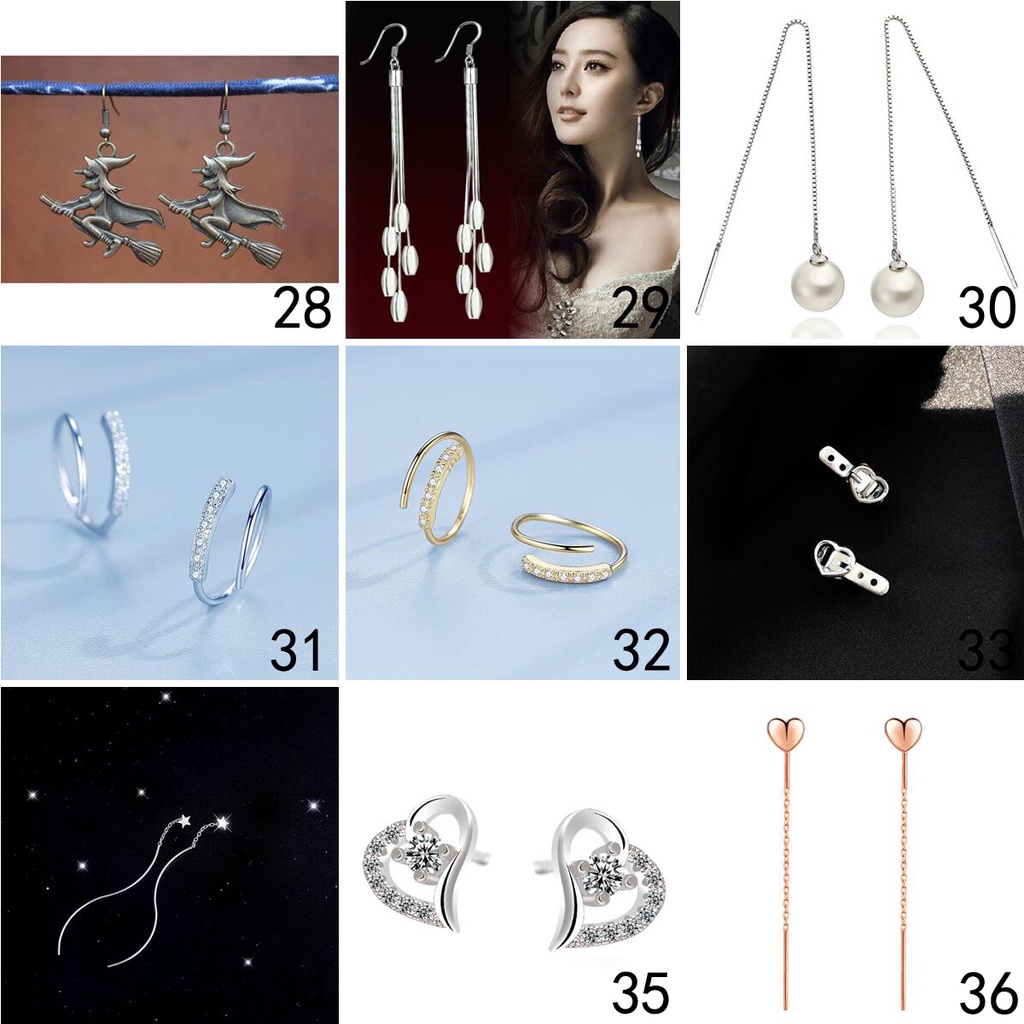 925 anting-anting perak murni, Busana sederhana, Anting-Anting wanita, Perhiasan Fashion Korea, Aksesoris telinga ED005