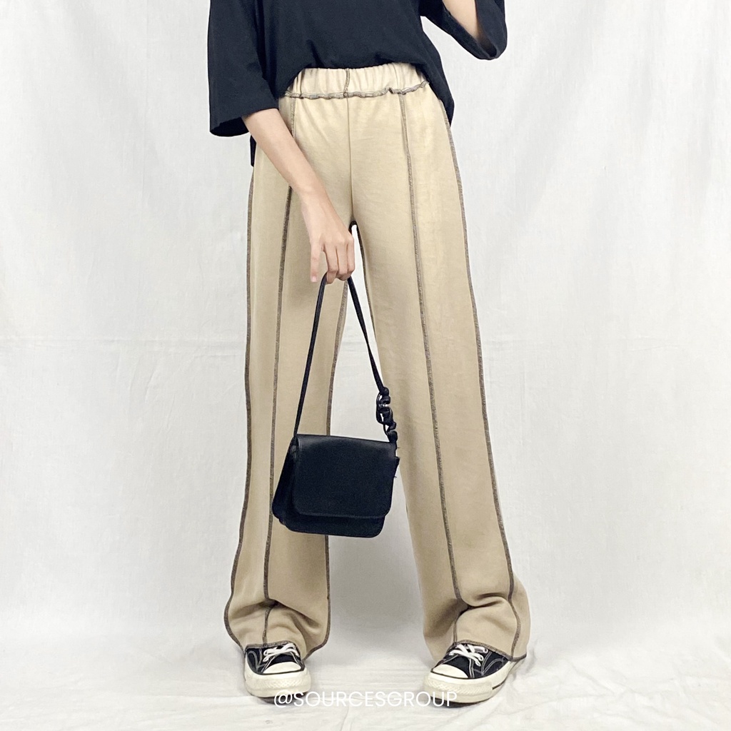 VS - ALYA PANTS BASIC CREPE TEBAL / CELANA PANJANG WANITA