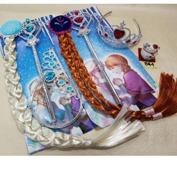 ➩ Tongkat Peri Rambut Kepang Mahkota Frozen Anna dan Elsa ▼