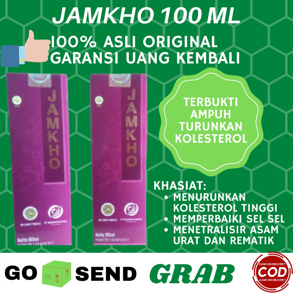 

Jamkho Jamu Obat Herbal Ampuh Turunkan Kolesterol Dengan Cepat 100 ML Asli Original Teknologi Nano