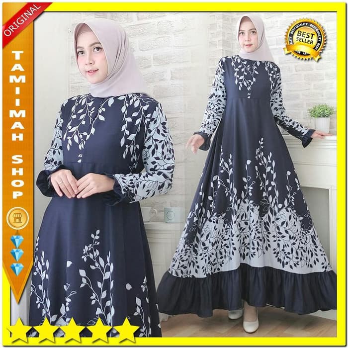 Baju Gamis Jumbo Wanita Modern Baloteli Fashion Casual Modis Terbaru