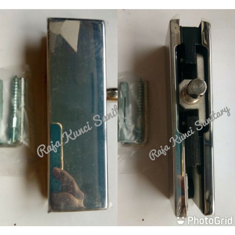 Patch Fitting PT 30/Penjepit Pintu Kaca Atas Pinggir Stainless Stell