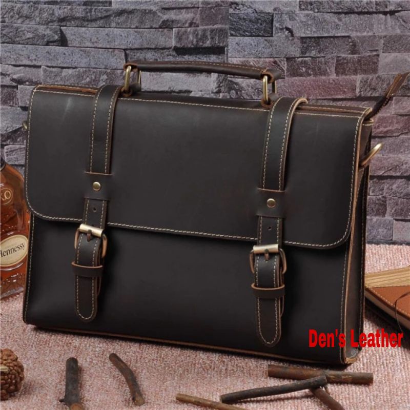 Tas laptop kulit asli garut, tas pria 100% kulit asli.DL97