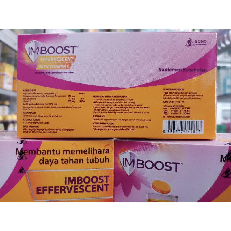 IMBOOST EFFERVESCENT BOX Isi 10 Strip @2Tablet