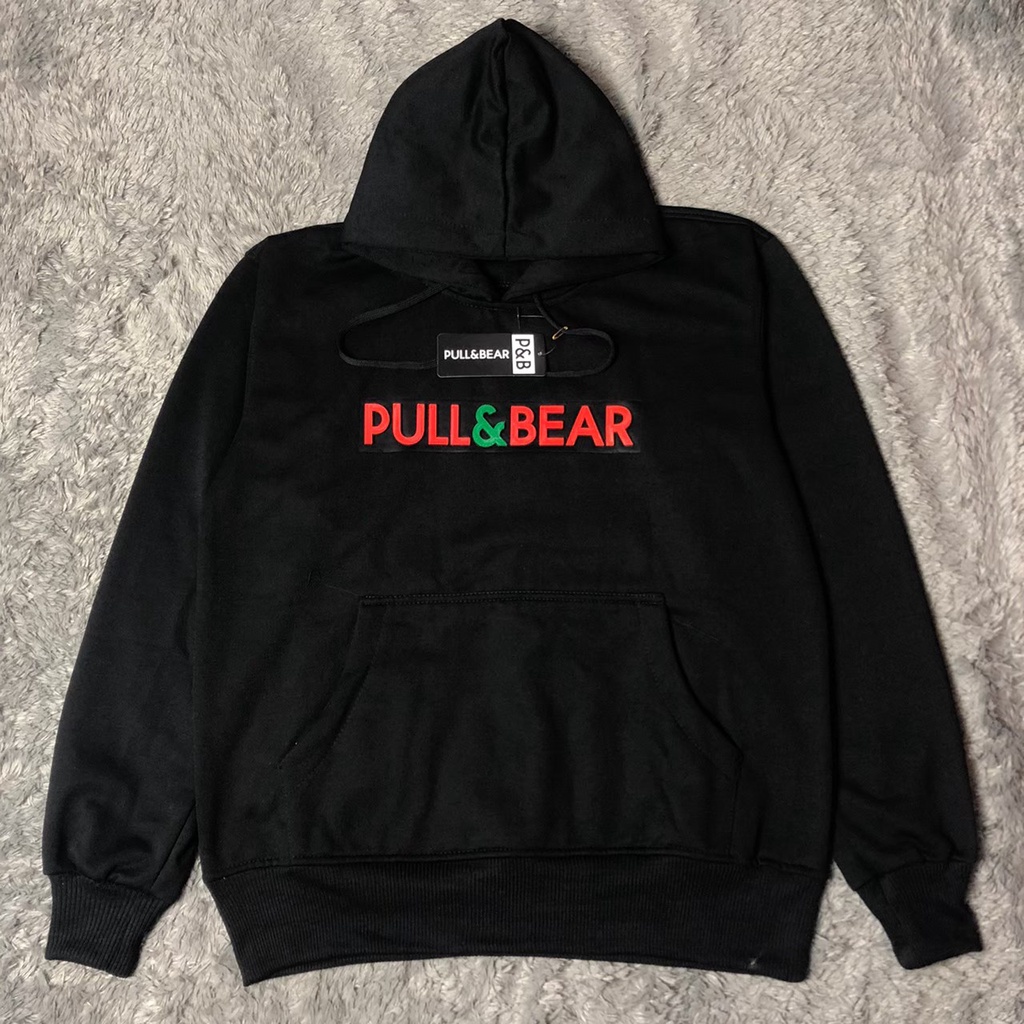 Hoodie Pull&amp;Bear Sweater Premium / Sweater pull&amp;Bear sablon flocking