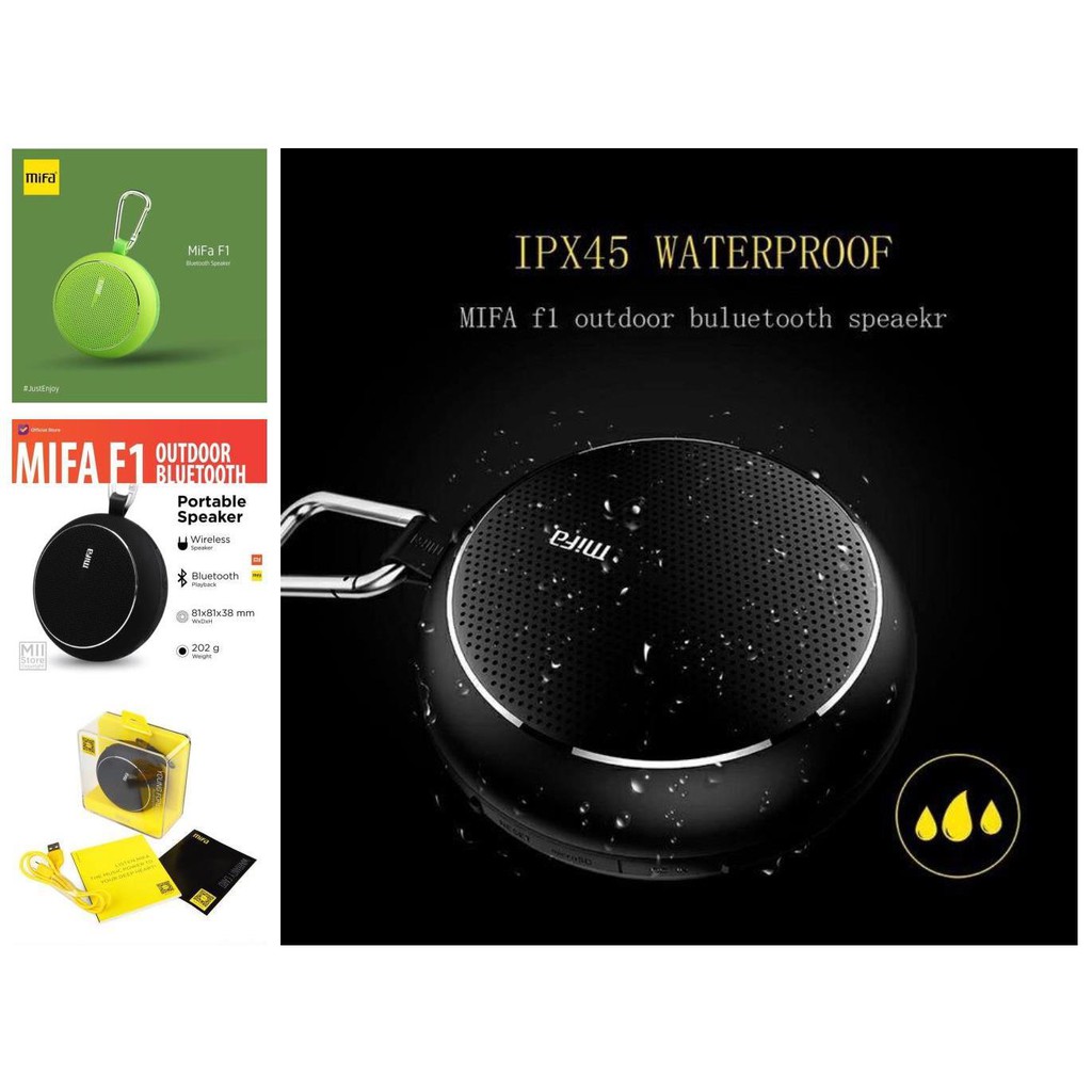 mifa f1 portable bluetooth speaker   black