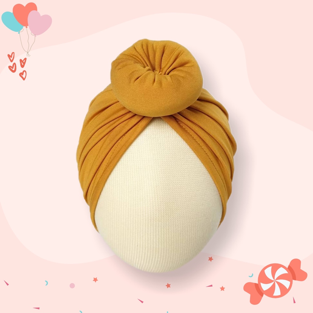 Turban Donat Lucu | Turban Anak | Turban Bayi | Aksesoris Anak | Ciput Donat Anak