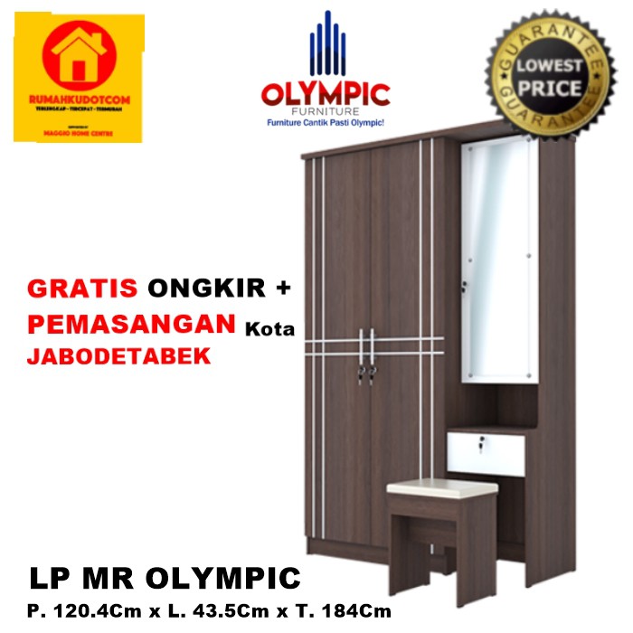 Lemari Pakaian Meja Rias Lemari Pakaian 2 Pintu Lp Mr Olympic Shopee Indonesia