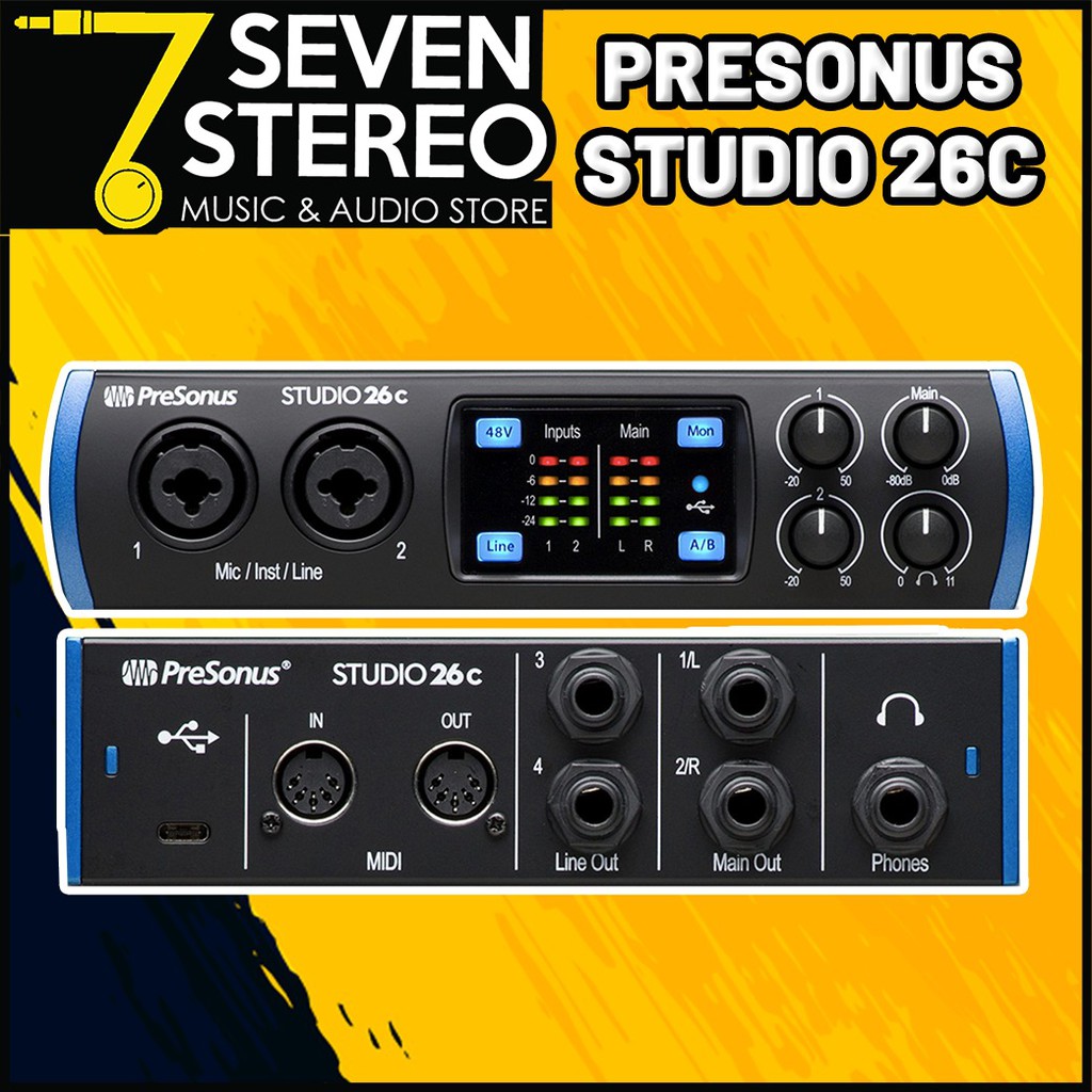 Presonus Studio 26C 26 C Soundcard Recording