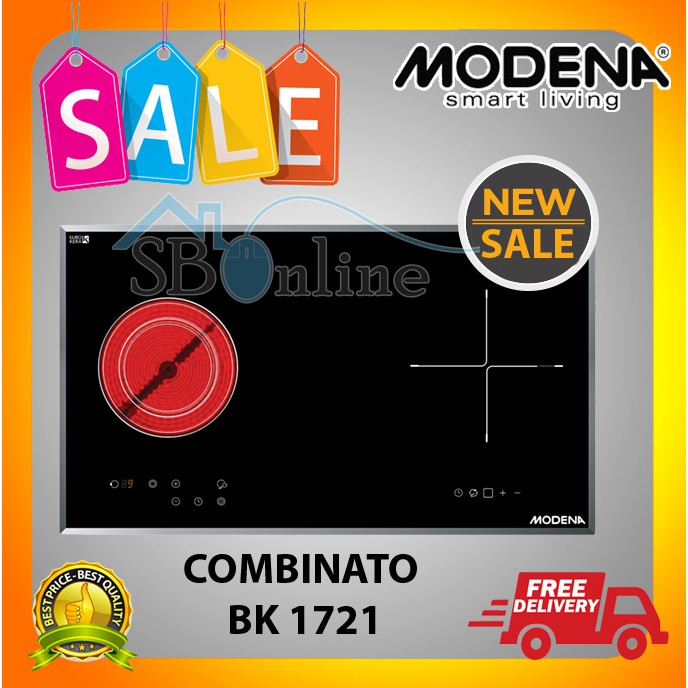 Paket Kompor Listrik Induksi Hybrid Hob BK 1721 Dan SX 7511 L