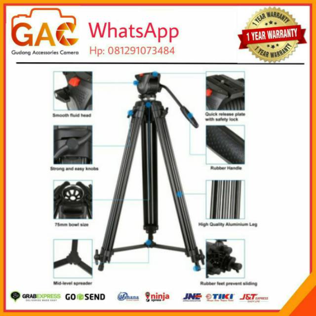 Tripod profesional video NEST NT-777 NT777